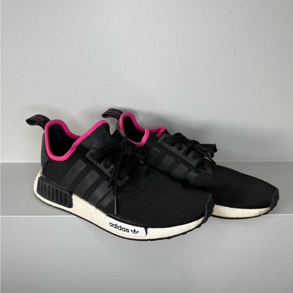 Adidas NMD R1 Black Shock Pink - Black and Pink Sneakers